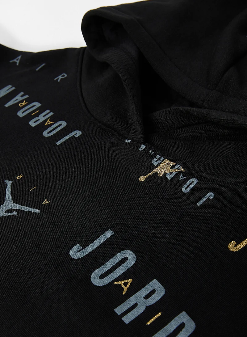 Jordan Girls Logo Plus Size Hoodie Black