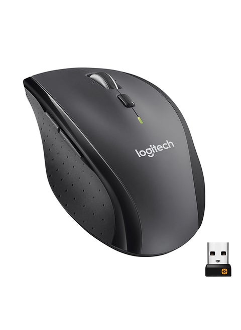 M705 Marathon Wireless Mouse, 2.4 GHz With USB Unifying Mini-Receiver, 1000 DPI Laser Grade Tracking, 7-Buttons, Extra Thumb Buttons, 3-Year Battery Life, PC / Mac / Laptop Black