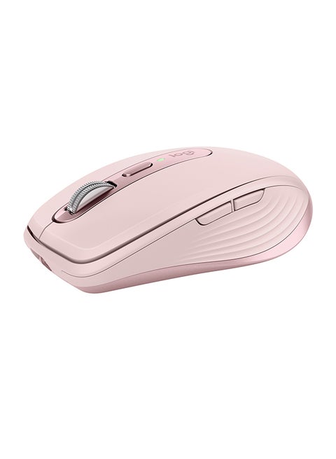 MX Anywhere 3 Compact Performance Mouse – Wireless, Magnetic Scrolling, Ergonomic, 4000DPI Sensor, Custom Buttons, USB-C, Bluetooth, Windows PC, Linux, Chrome Rose