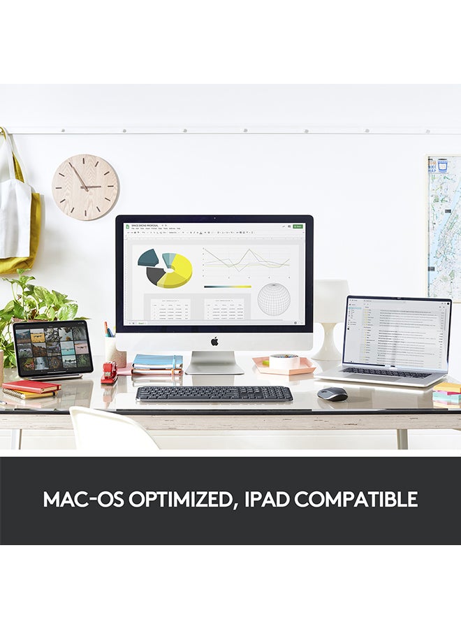 Logitech - MX Anywhere 3 for Mac – Compact Performance Mouse, Wireless, Ultrafast Magnetic Scrolling, Any Surface, 4000DPI Sensor, Custom Buttons, USB-C, Bluetooth, Apple Mac, iPad, Windows Silver - Image 1