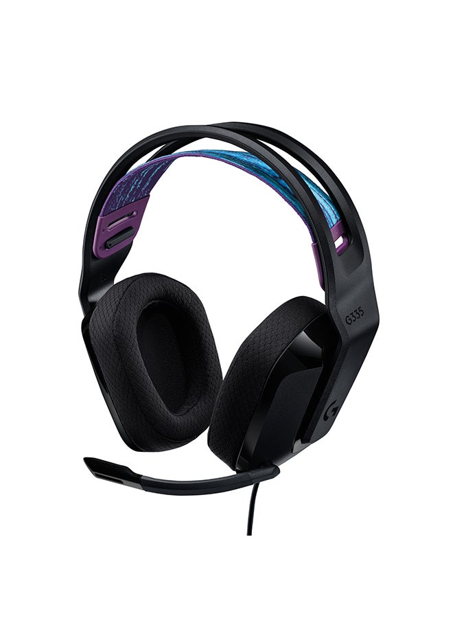 Logitech - G335 Wired Gaming Headset With Flip to Mute Microphone, 3.5mm Audio Jack, Memory Foam Earpads, Lightweight, Compatible with PC, PlayStation, Xbox - Image 1