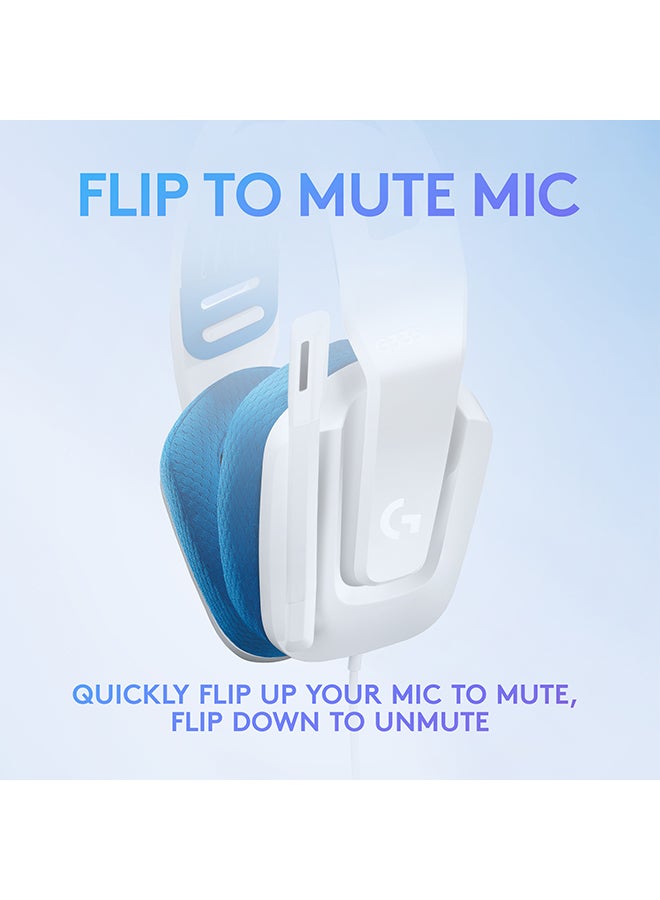 Logitech - G335 Wired Gaming Headset With Flip to Mute Microphone, 3.5mm Audio Jack, Memory Foam Earpads, Lightweight, Compatible with PC, PlayStation, Xbox - Image 1