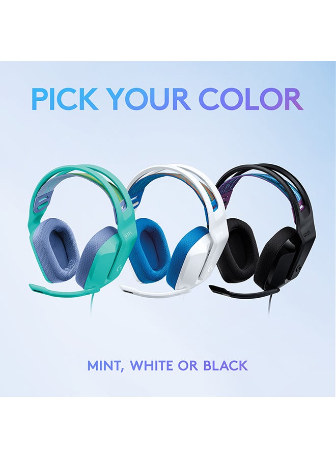 Logitech - G335 Wired Gaming Headset With Flip to Mute Microphone, 3.5mm Audio Jack, Memory Foam Earpads, Lightweight, Compatible with PC, PlayStation, Xbox - Image 1