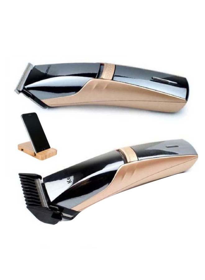 Kemei Km-5018 Electric Hair Trimmer Clipper - Gold - Image 2