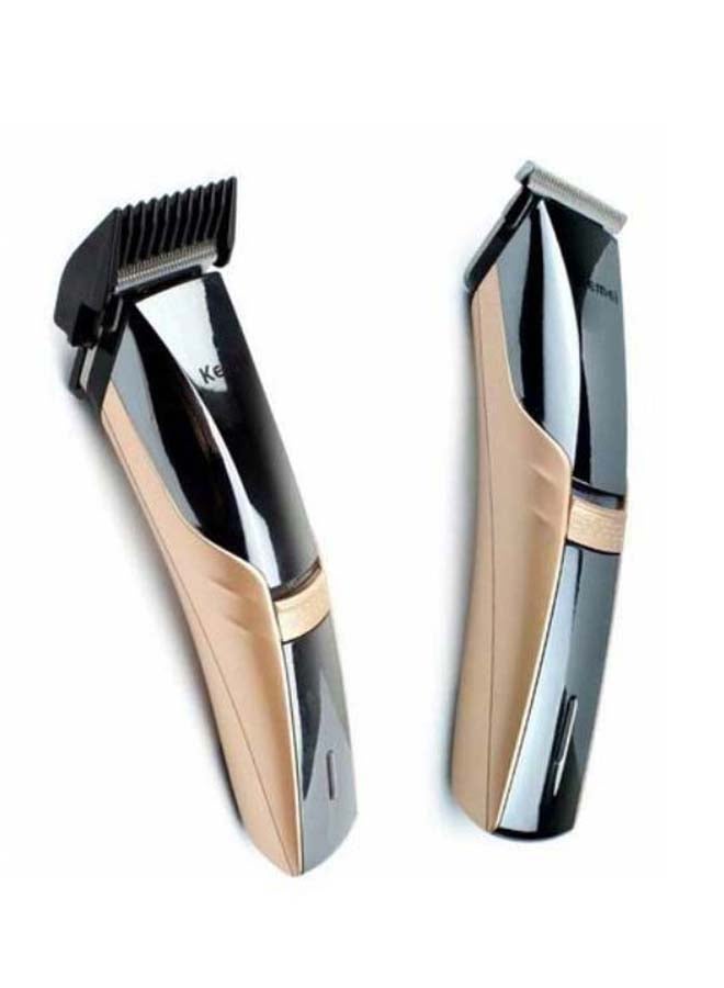 Kemei Km-5018 Electric Hair Trimmer Clipper - Gold - Image 4