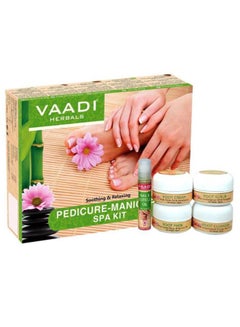 VAADI HERBALS Soothing And Relaxing Pedicure Manicure Spa Kit 135grams  - Image 1