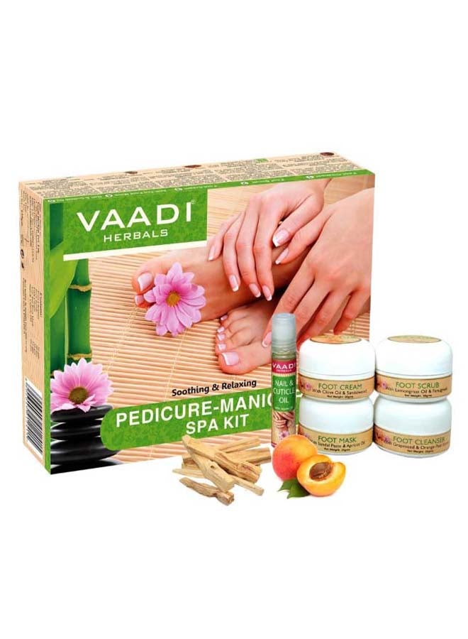 VAADI HERBALS - Soothing And Relaxing Pedicure Manicure Spa Kit 135grams - Image 1