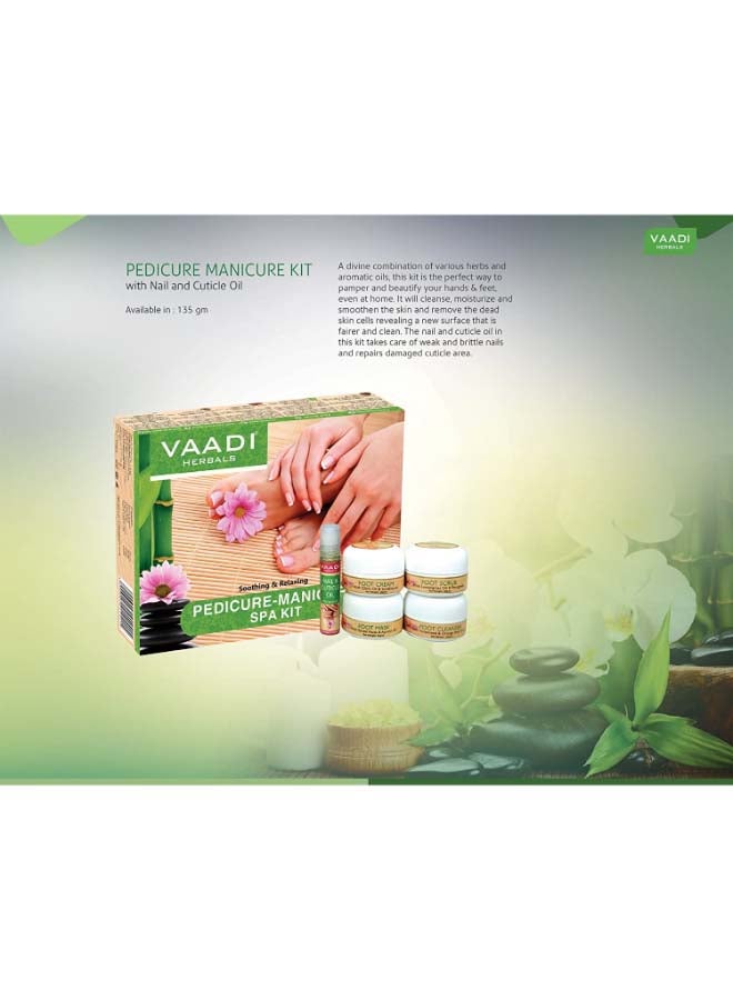 VAADI HERBALS - Soothing And Relaxing Pedicure Manicure Spa Kit 135grams - Image 1