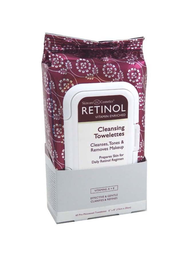 RETINOL - 60-Piece Cleansing Towelettes - Image 1