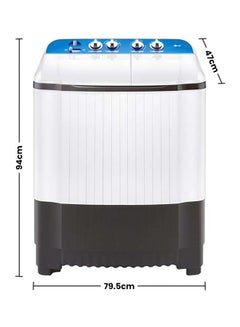 LG Twin Tub Washer 0 W P961RON5L White/Black/Blue  - Image 2