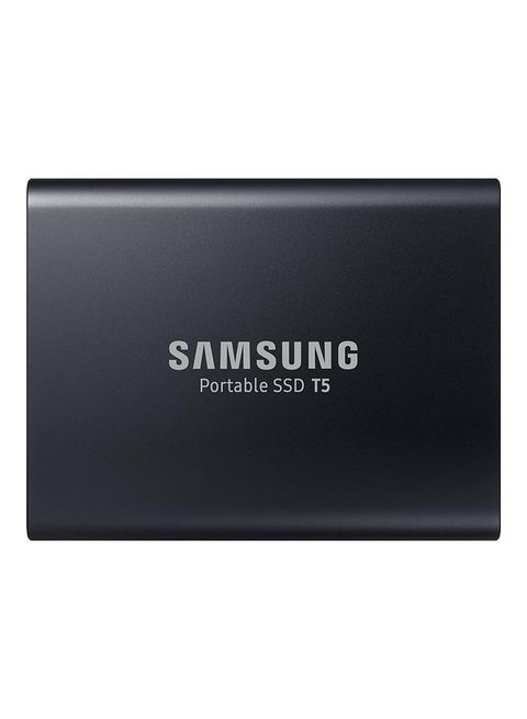 محرك أقراص SSD خارجي T5 محمول سعة 2 تيرابايت بسرعة تصل حتى 540 ميجابت في الثانية بمنفذ USB 3.1 (طراز MU-PA2T0B/WW) لون أسود.