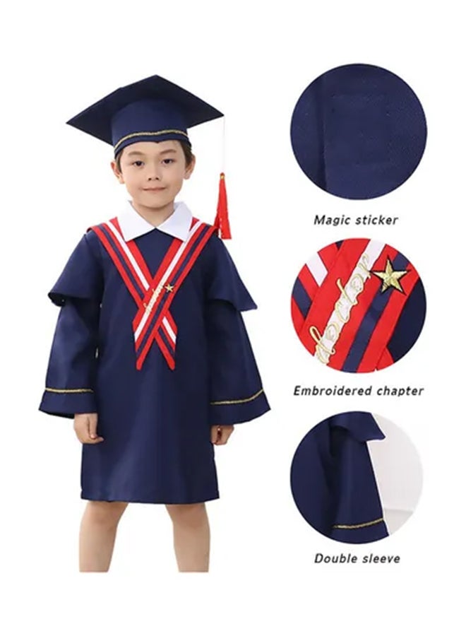 MissTiara Kids Graduation Role Pretend Play Costume With Cap  - Image 3