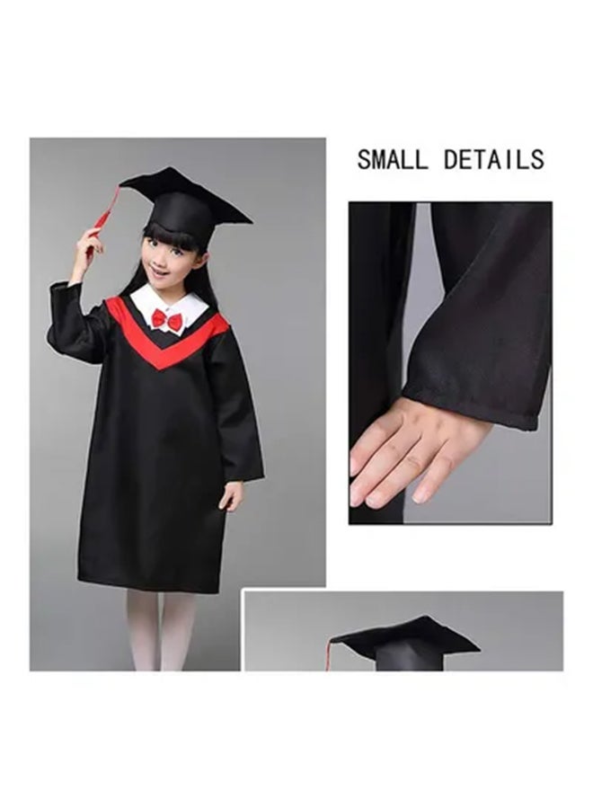 MissTiara Kids Graduation Role Pretend Play Costume With Cap  - Image 4