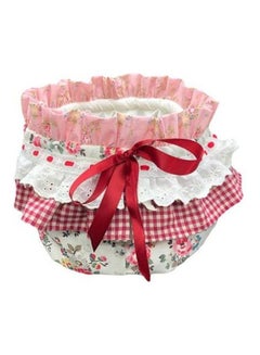 Handsomegift Cotton Basket Cover Multicolour 23 X 23cm 