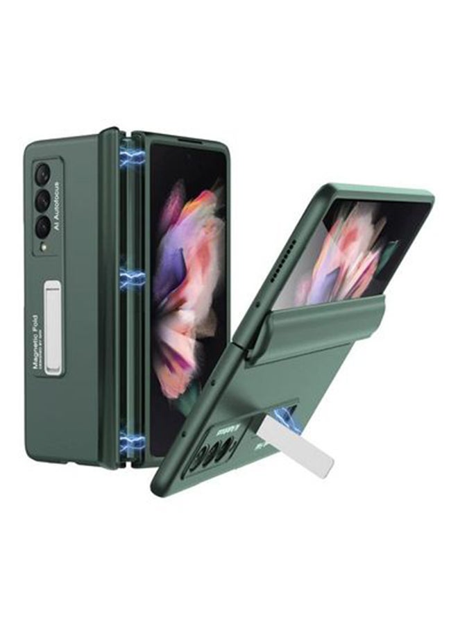 Rock Pow Kickstand Magnetic Phone Case For Samsung Galaxy Z Fold 3 5G Green  - Image 1