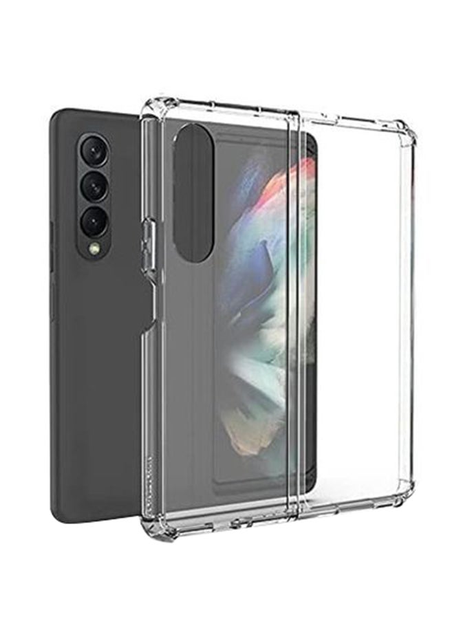 Rock Pow Unique Crystal Case Cover For Samsung Galaxy Z Fold 3 Clear  - Image 1