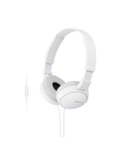 Sony ZX110AP Headphone w/ mic white 