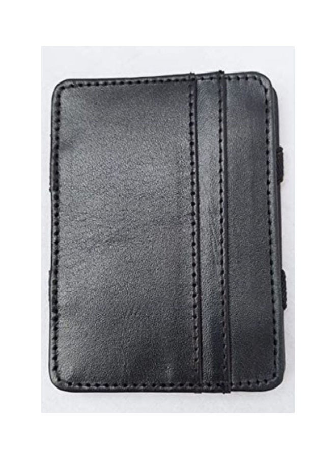Generic - Genuine Cow Leather Wallet Replacement Faux Leather Purse Pouch Black - Image 1