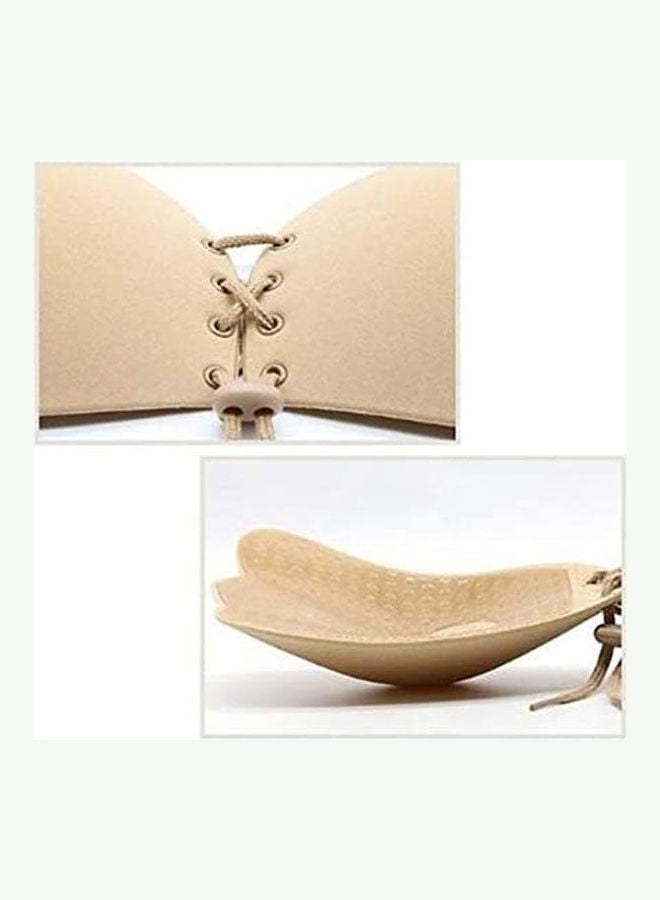 Generic - Bra Lingeries Instant Breast Lift Invisible Silicone Push Up Bra Beige - Image 1