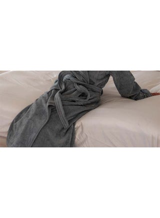 Bath Robe Towel Grey Mediumcm - v1641723446/N45460149A_1