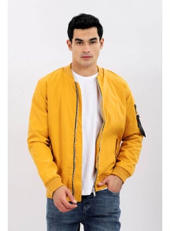 WHITE RABBIT Casual Plain-Basic Long Sleeve Jackets Mustard  - Image 1