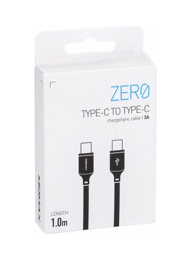 Momax Zero USB-C-USB-C CABLE Black