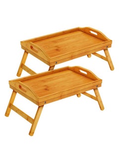 2-Piece Folding Bamboo Table Trays Beige 60x30x20cm - v1641728513/N52351639A_1