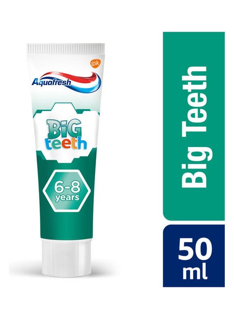 Aquafresh Toothpaste Big Teeth For Children 6-8 Years, 50 Ml 50ml