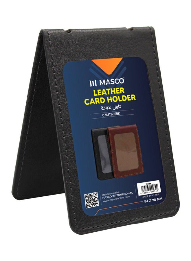 MASCO 5-Pieces Horizontal ID Card Holder Black  - Image 2