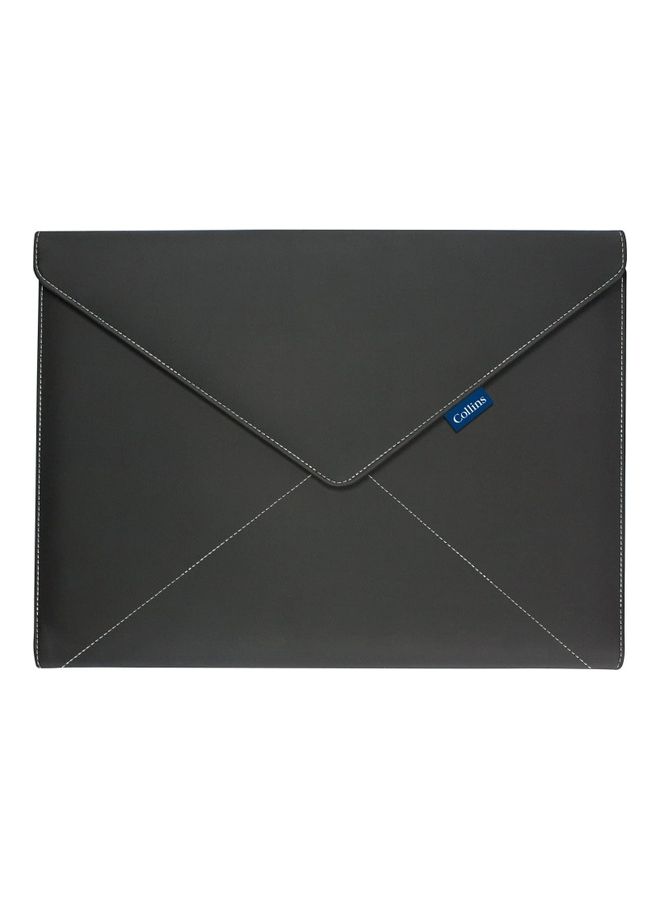 Collins - Conference Ringbinder Folder with Flap Closure Black - Image 1