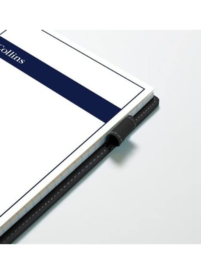 Collins A5 Pad Folio Wiro Notebook Black - Image 2
