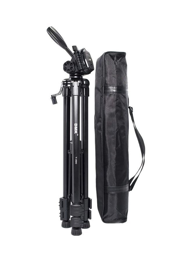 DMK Power T590 Travel Tripod With Mobile Holder And Carrying Bag Black - Image 5