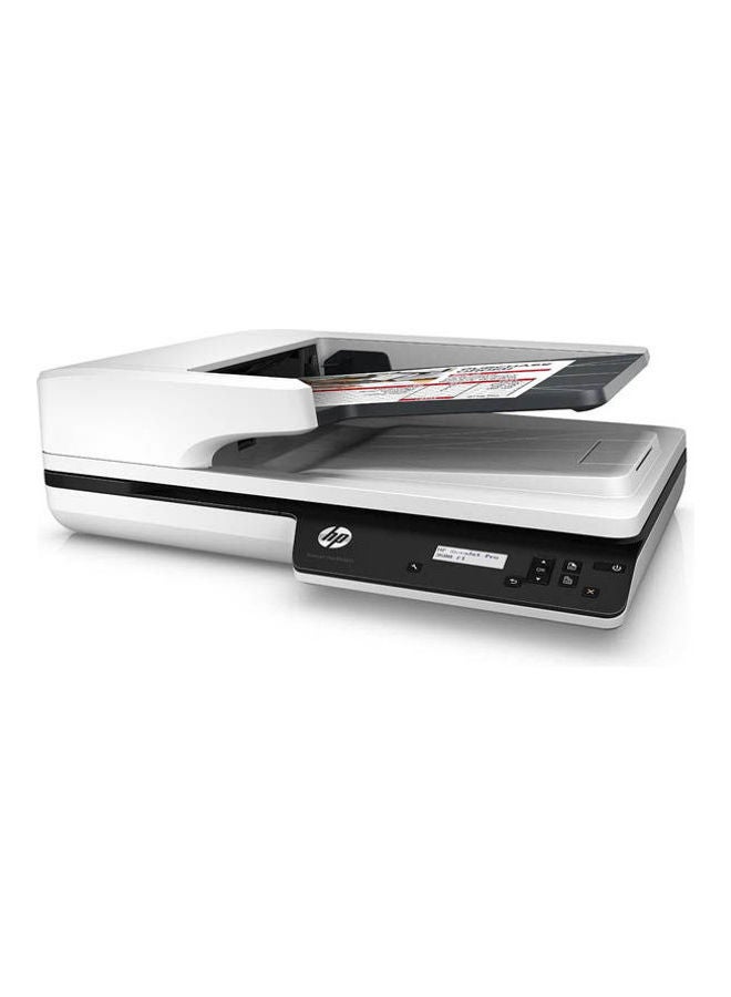 HP - Scanjet Pro 3500 F1 Flatbed Scanner White - Image 1