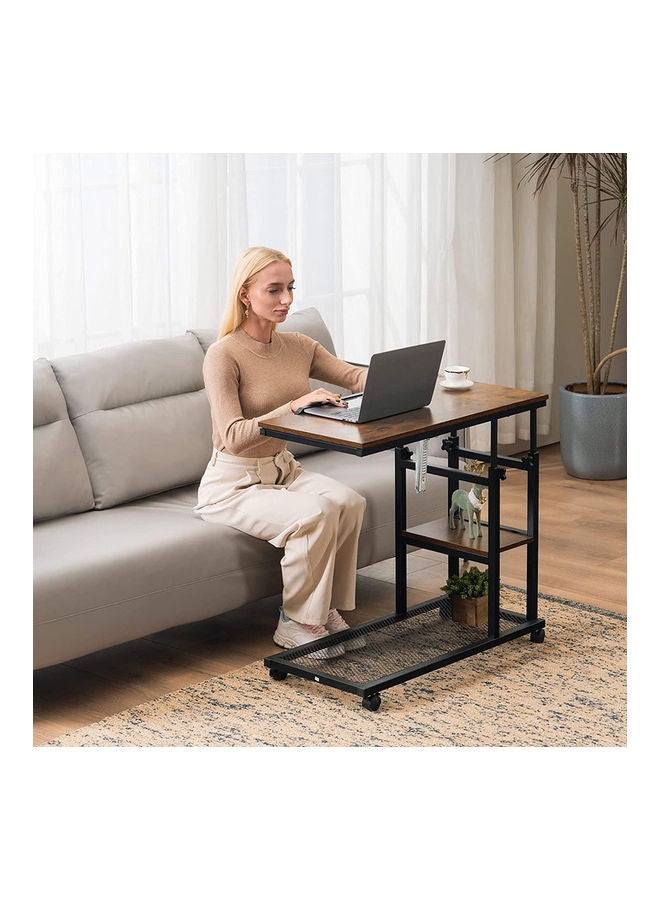 Royal Polar - Adjustable C-Shape End Table Brown 80x39.9x78.2cm - Image 1