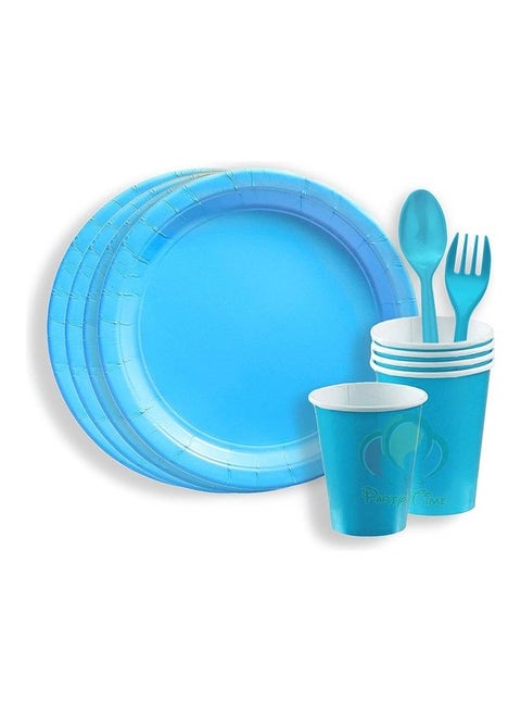 24-Pieces Plain Tableware Party Set