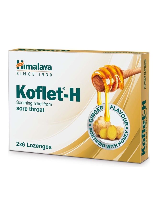 هيمالايا عبوة أقراص استحلاب كوفليت-إتش بالزنجبيل من 12 قطعة - Image 3