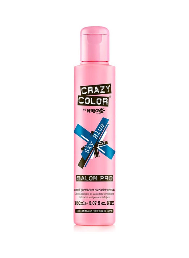 Crazy Color Semi-Permanent Hair Dye Skyblue 150ml  - Image 1