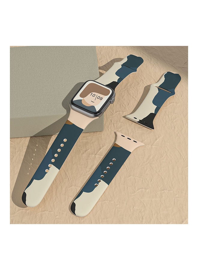 Generic - New Fashion Silicone Strap For Apple Watch 41/40/38mm Printed - Image 1