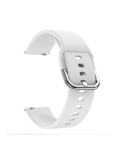 Generic 20mm Replacement Wrist Sports Silicone Strap For Samsung Galaxy Watch 4 Series/Active White  - Image 2