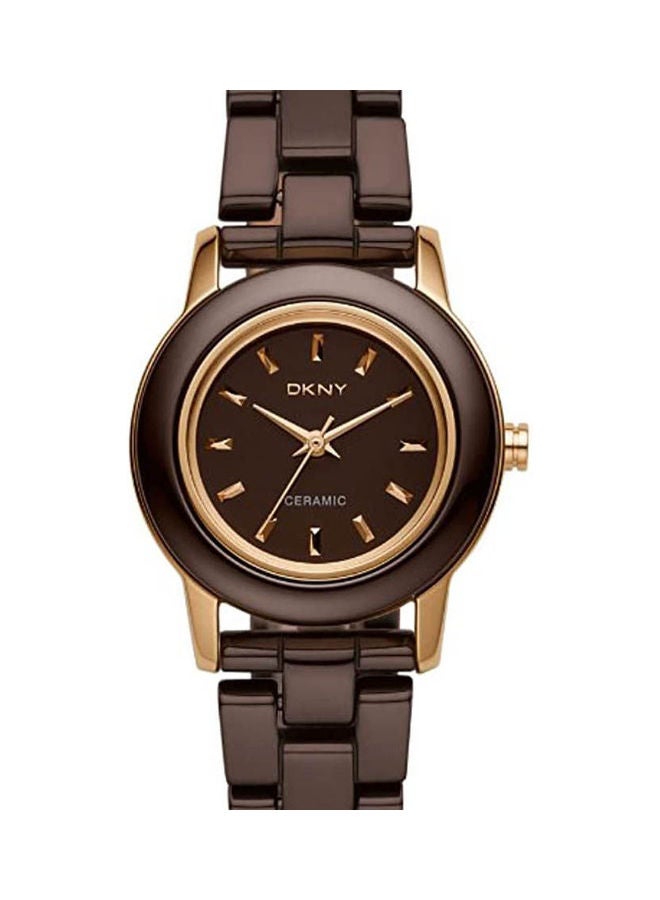 DKNY - Women's Ceramic Analog Clasp Watch Ny8428 - Image 1