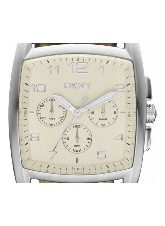DKNY Men's Leather Chronograph Buckle Watch Ny1495 - Image 2