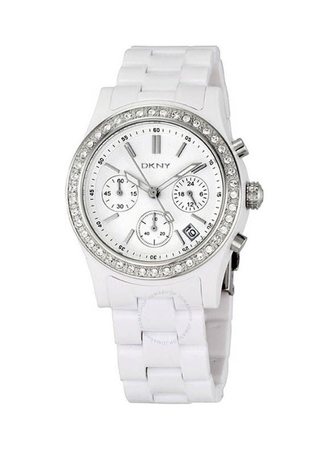 DKNY Women's Rubber Chronograph Clasp Watch Ny8165  - Image 1