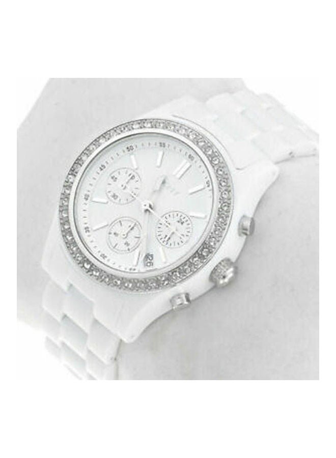 DKNY Women's Rubber Chronograph Clasp Watch Ny8165  - Image 2