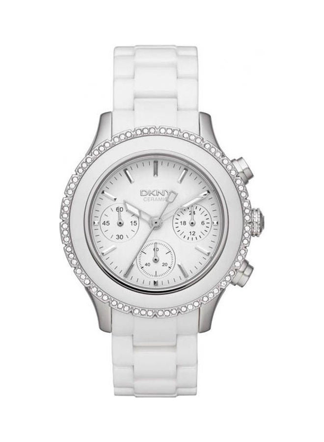DKNY - Women's Ceramic Chronograph Clasp Watch Ny8672 - Image 1