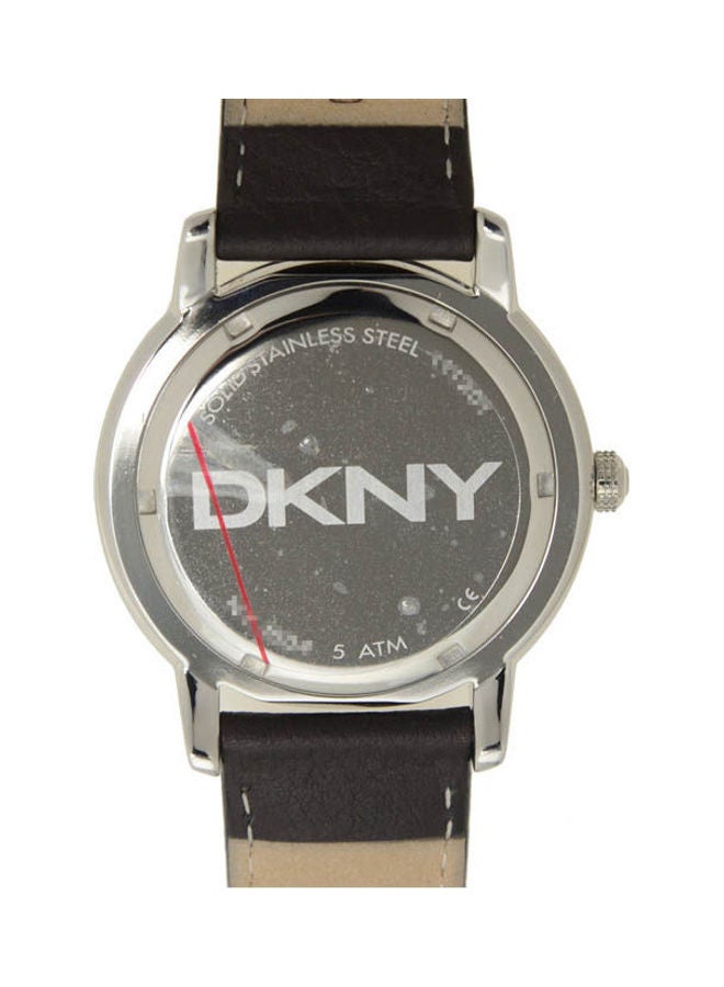 DKNY Men's Leather Analog Buckle Watch Ny1504  - Image 2
