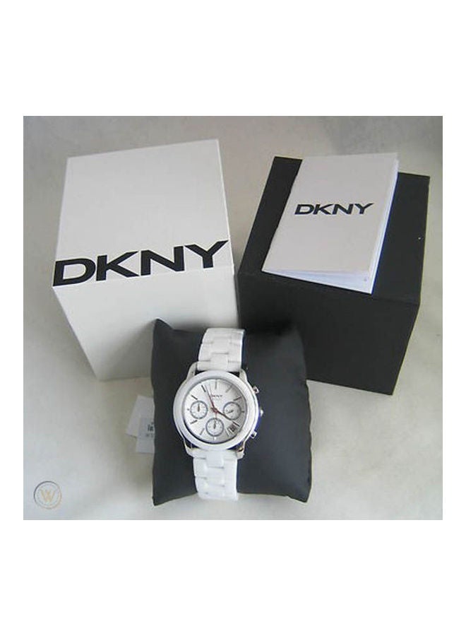 DKNY Women's Rubber Chronograph Clasp Watch Ny8063  - Image 2