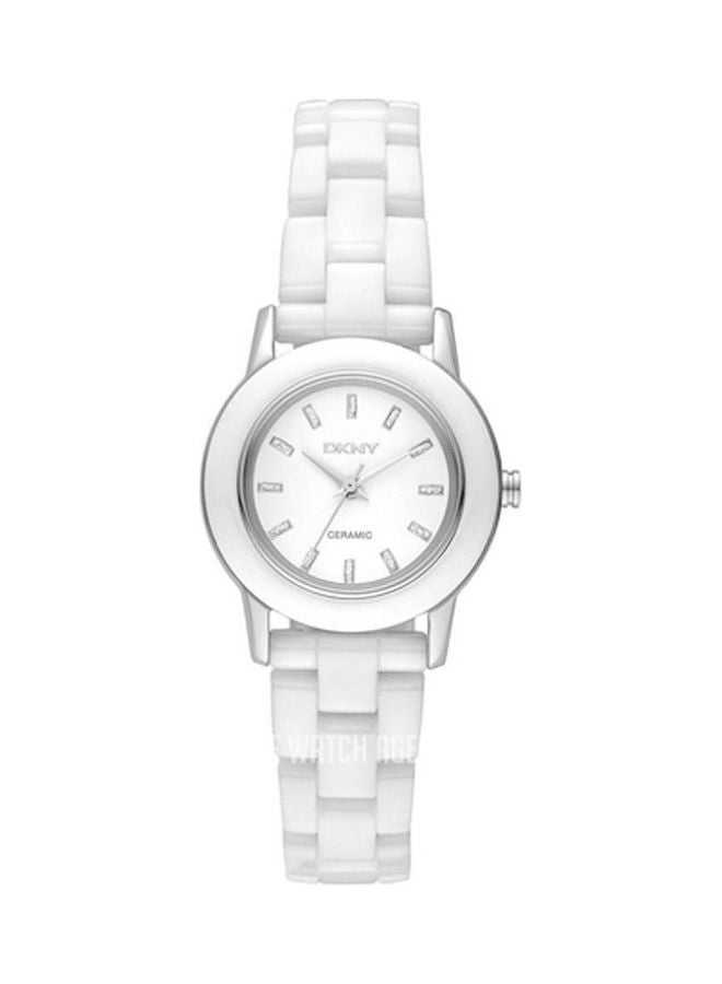 DKNY Women's Ceramic Analog Clasp Watch Ny8295 - Image 1