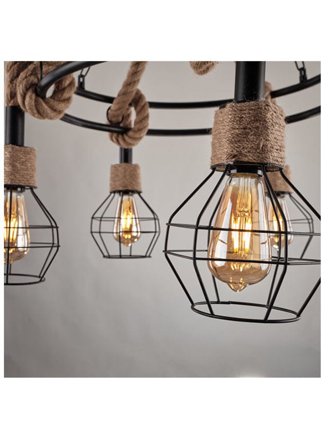 NAGAFA SHOP Modern ropes chandelier Black 50X45cm  - Image 2