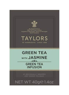 Taylors Of Harrogate Green Tea with Jasmine Pack of 20 