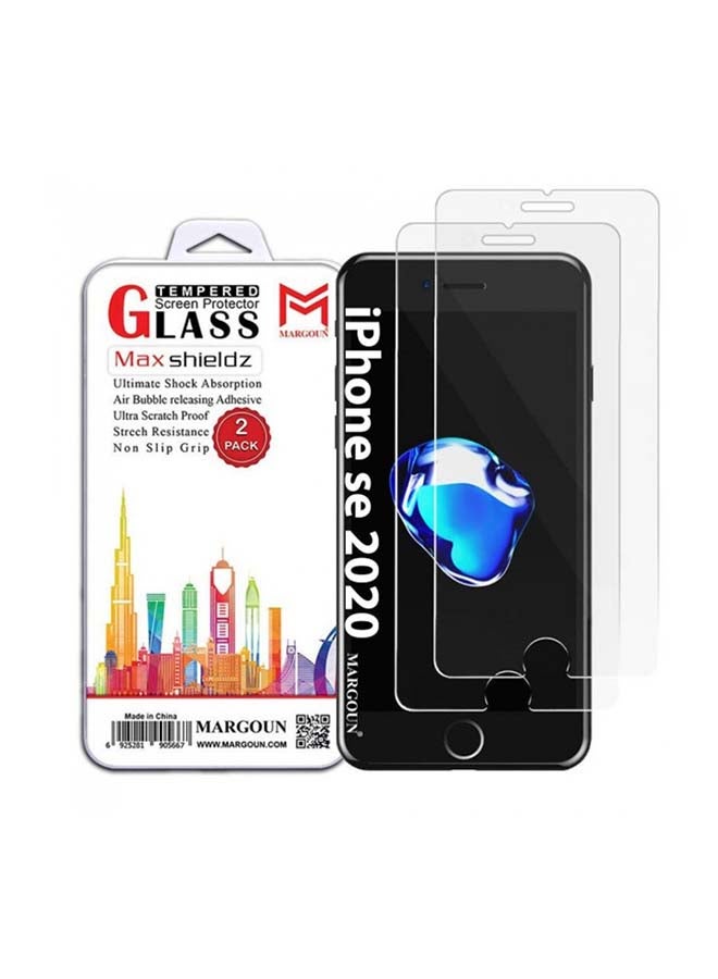 MARGOUN Pack Of 2 Screen Protector For Apple iPhone SE 2020 Clear  - Image 1